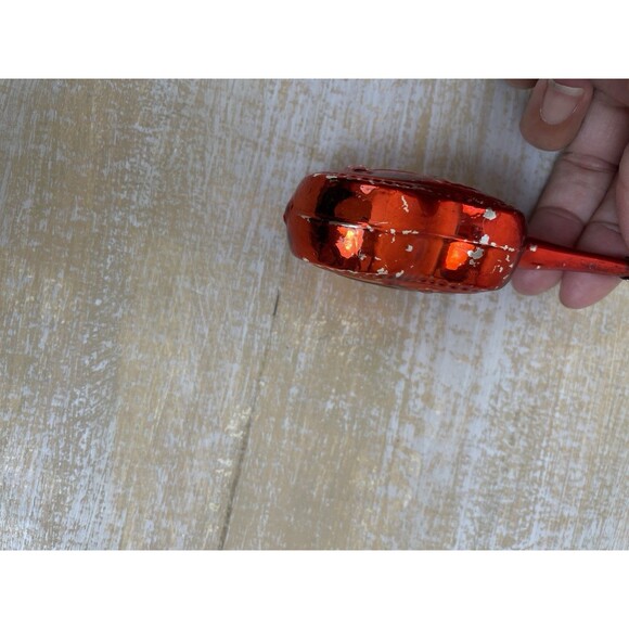 Antique Vintage Blown Glass Red CELLO VIOLA Christmas Ornament West Germany - Picture 3 of 10